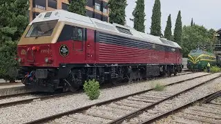 renfe 333-407 Al Andalus, entrando a Delicias museo para acoplarse a la 4020 340 23/7/25