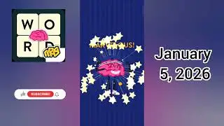 WordBrain Brainy's New Year Event January 5, 2025 2 Answer - All Parts | Full Gameplay & Solutions