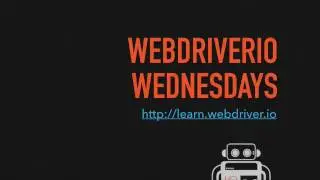 Visual Regression Testing with wdio-screenshot - WebdriverIO Wednesdays