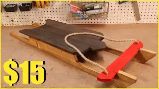 Build Your Own Wood Winter Sled (Your Design Required)