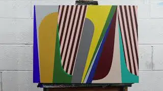 Hard Edge Painting Time Lapse