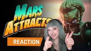 My reaction to the Mars Attracts Official Announcement Trailer | GAMEDAME REACTS
