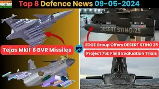 Bharat Defence News: Tejas MKII 8 BVR Missiles, Project 75I, Ironbird Testing, DESERT STING 25