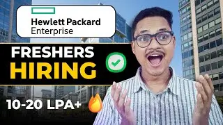 HPE Hiring Freshers 🔥 Apply Now - Job for Fresher (WFH)