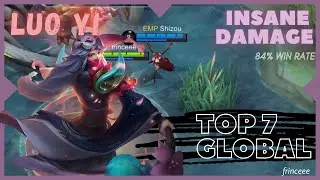 TOP GLOBAL LUO YI - INSANE DAMAGE! - frinceee - MLBB