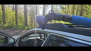 Off grid shower setup in the subaru outback joocola shower pump silver star mountain washington