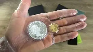 2021 Perth Mint Queen Elizabeth 95th Birthday 1/4 oz Gold & 1oz Silver Proof Coins.
