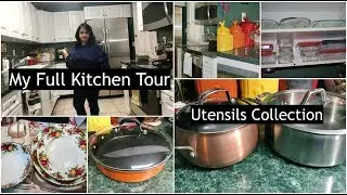 Indian (NRI) Full Kitchen Tour | Indian Utensils Collection  | Simple Living Wise Thinking