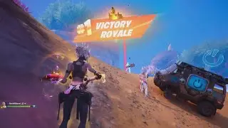 Fortnite Crowned Victory Royale. Hush Boss & Arc-Lightning Gun. 3 Kills Duo