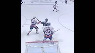 Provorov long-distance goal #nhl #islanders #bluejackets #assist #blueline #slapshot