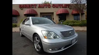 2005 Lexus LS430 luxury sedan in depth walk around video review!