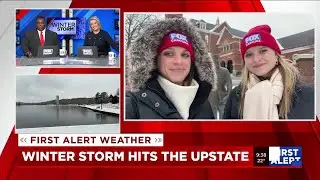 LIVE: Palmetto Sports team tracks winter weather on Clemson University's campus