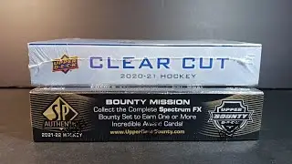 2020-21 Upper Deck Clear Cut & 2021-22 SP Authentic Hockey 🏒  Box RIP with HIGH GLOSS / PATCH AUTO