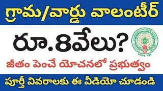 AP Grama/Ward Volunteer employees salaries increased