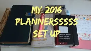 My 2016 planners set up