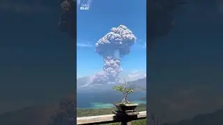 Mount Lewotobi volcano erupts sending ash towering over nearby homes