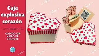 Caja explosiva ❤️. Código QR video Youtube.