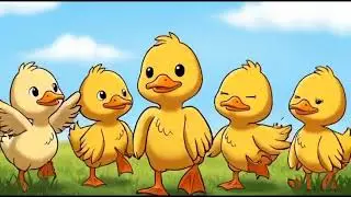 Happy Duck Cartoon 🦆 | Colorful Duck Animation for Kids