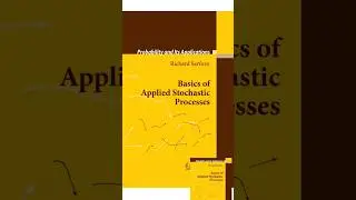 Best Books | Basics of Applied Stochastic Process by Richard Serfozo ||  #stochastic
