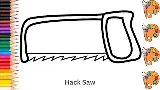 Hack Saw - Sketch Art and Paint | Step by step tutorial | Pencil to Palette