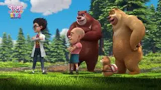 বিড়ালটি জঙ্গলে একটি সুপার কার চালাচ্ছিল | Bablu Dablu Comedy Animation | Monster Plan 1 Compilation