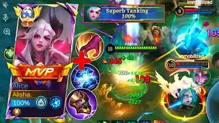 ALICE REVAMP BEST JUNGLE BUILD AND EMBLEM (UNSTOPABBLE BUILD PLS TRY!!)-MLBB