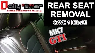 Rear Seat Removal Mk7 GTI