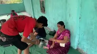 Ma village lo durgamma kadiki vellam family enjoying day full enjoy