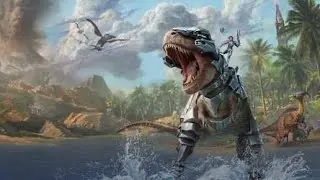 ARK SURVIVAL EVOLVED DINOSOUR LAND BACK IN CAVEMAN AGES WITH HUIHRE