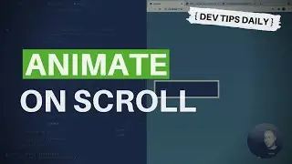 How to animate HTML elements on scroll
