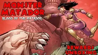Распаковка наград за первый выпуск комикса Monster Matador Blood of the Matador.