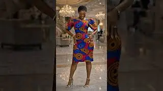 Elegant Ankara Midi Dress Styling | Classy African Fashion Look for Women #africandesigners #ankara