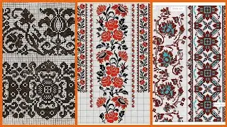 demanding Cross Stitch hand embroidery accountable patterns for tabla cover bed sheet and cushion