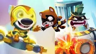 Talking Tom Hero Dash Trail of Lights event Sunbeam Hank unlocked & special event Complete Gameplay