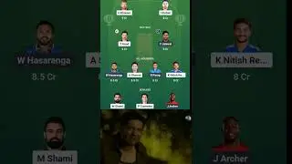 srh vs rr dream team prediction☠️#ipl #predictions #srhvsrrdream11 #srh #rr #dreamteam #dream11