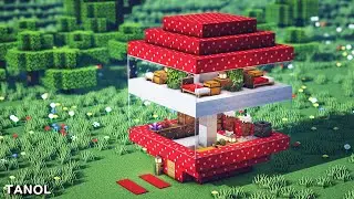 ⚒️ Minecraft | How To Build a Red Mushroom Block Capsule House