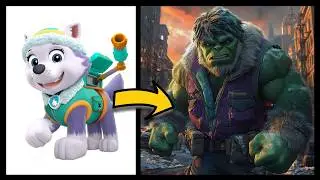 PAW PATROL as HULK - All Characters Transformation 2024