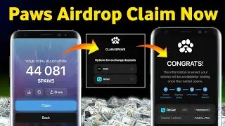 Paws Airdrop Claim On Bybit, Bitget Exchange | Paws Airdrop Claim Now | Paws Airdrop New Update