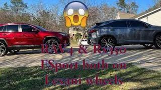 2017 Rx350 Fsport and 2019 Toyota Rav 4 both on 26&rdquo; Lexani wheels