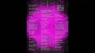 𝐀𝐑𝐓 + 𝐖𝐑𝐈𝐓𝐄 v5 &bull; by Marius Black #song #artph #sing #art #artist #poem #poetry #poet #jazz #music
