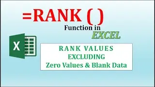 How to Calculate Rank Excluding Blank Data