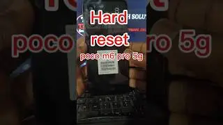 Poco m6 pro 5g phone Hard reset|| remove screen lock #smartphone #pocom6pro5g #tech #tips_and_tricks