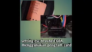 Setting esc surpass hobby 60A menggunakan program card surpass hobby
