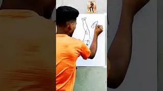 Chiranjeevi reverse Painting #youtubetrending#viral#amazingpainting#trending#shorts