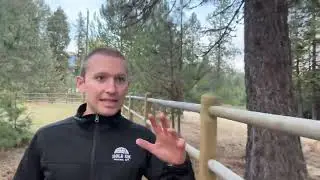 Doweled Post and Rail Fencing Tour | Beautiful Ranch Entrance & Curved Wood Rail Fence