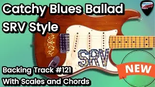 Catchy Blues Ballad Backing track # 121 in A 75 bpm