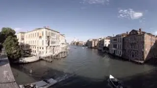 360 video: Accademia Bridge, Venice, Italy