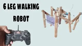 How to make  6 leg walking robot at home/ operate on remote control
