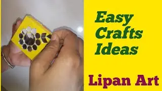 DIY | Unique Mirror Craft Ideas | lipan art ideas  | reuse waste materials.