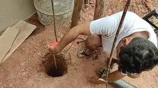 furando poço semi artesiano em casa manualmente/parte 1